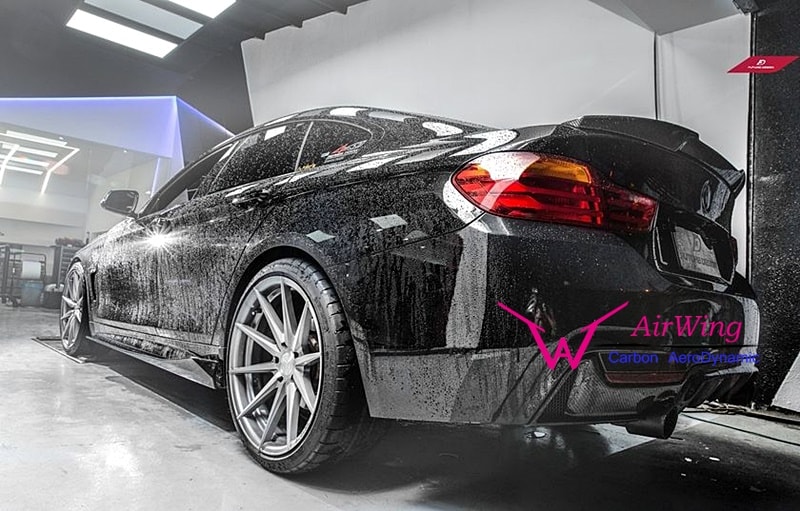 F32 F33 F36- Airwing carbon side skirt splitter 03
